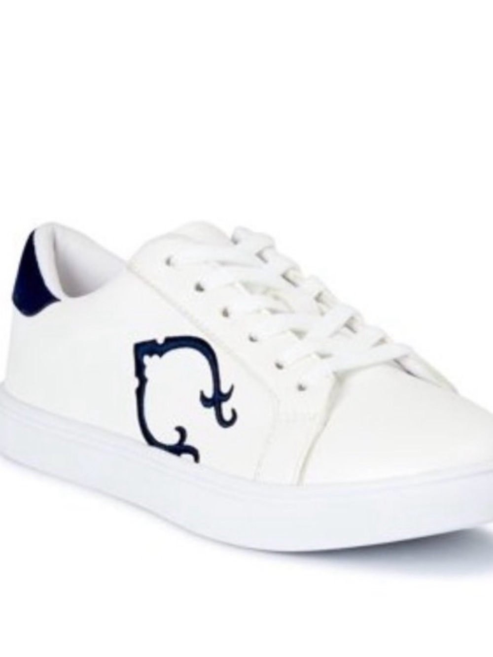 Wonder Dahlia Court Sneakers – Women’s White Monogram Shoe